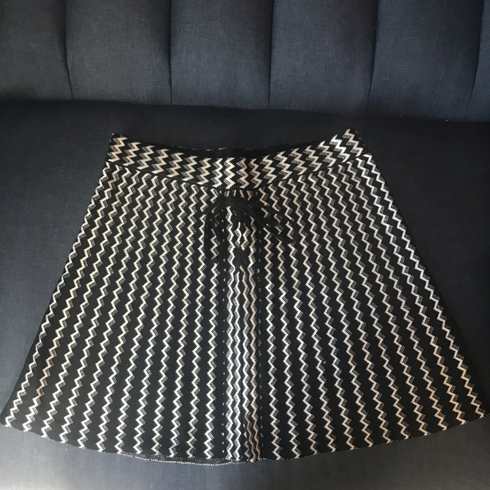 Black and white skirt